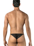 CandyMan 95002 Men's Underwear Seductive Lace Briefs Color Black