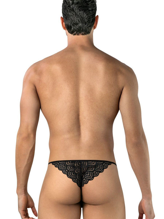 CandyMan 95002 Men's Underwear Seductive Lace Briefs Color Black
