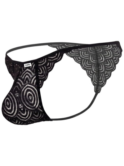 CandyMan 95002 Men's Underwear Seductive Lace Briefs Color Black