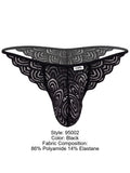 CandyMan 95002 Men's Underwear Seductive Lace Briefs Color Black