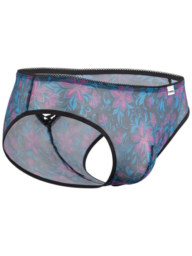 CandyMan 95005 Men's Underwear Printed Mesh Briefs Color Blue