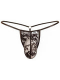 CandyMan 95007 Men's Underwear Seductive Lace Thong Color Black