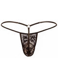 CandyMan 95007 Men's Underwear Seductive Lace Thong Color Black