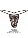 CandyMan 95007 Men's Underwear Seductive Lace Thong Color Black