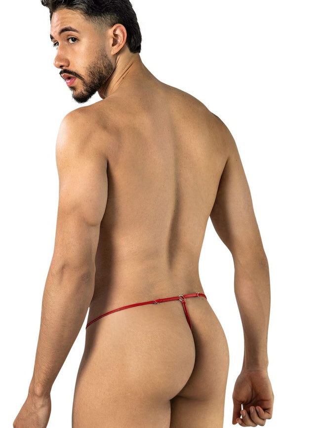 CandyMan 95007 Men's Underwear Seductive Lace Thong Color Red