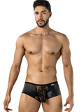 CandyMan 95008 Men's Underwear Seductive Lace Trunks Color Black