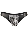 CandyMan 95009 Men's Underwear Seductive Lace Thongs Color Black