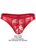 CandyMan 95009 Men's Underwear Seductive Lace Thongs Color Red