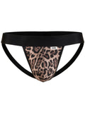 CandyMan Wild 95010 Men's Underwear Microfiber Jockstrap Color Leopard Print