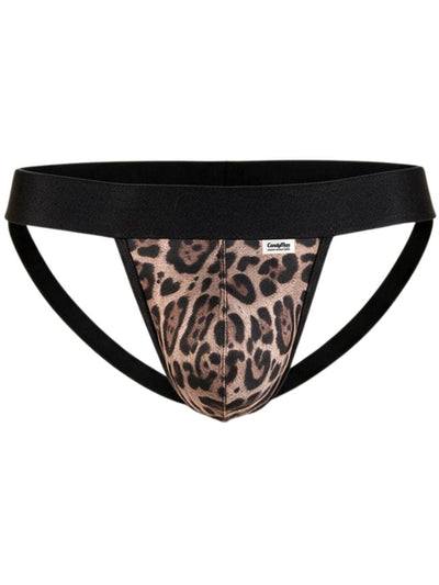 CandyMan Wild 95010 Men's Underwear Microfiber Jockstrap Color Leopard Print