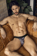 CandyMan Wild 95010 Men's Underwear Microfiber Jockstrap Color Leopard Print
