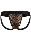 CandyMan Wild 95010 Men's Underwear Microfiber Jockstrap Color Leopard Print