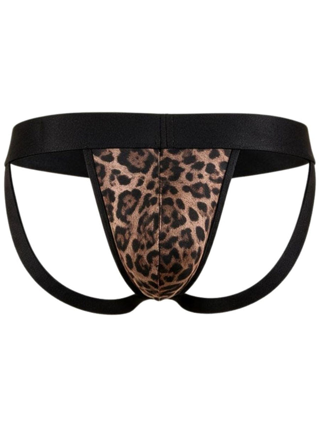 CandyMan Wild 95010 Men's Underwear Microfiber Jockstrap Color Leopard Print