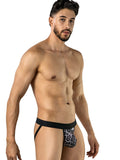 CandyMan Wild 95010 Men's Underwear Microfiber Jockstrap Color Leopard Print