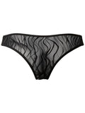 CandyMan 95011 Men's Underwear Seductive Lace Thongs Color Black