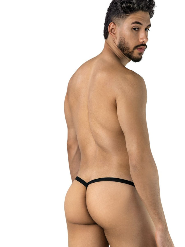 CandyMan 95012 Men's Underwear Seductive Lace Thongs Color Black