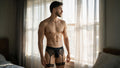CandyMan 95014 Men's Underwear Seductive Garter Thongs Color Black