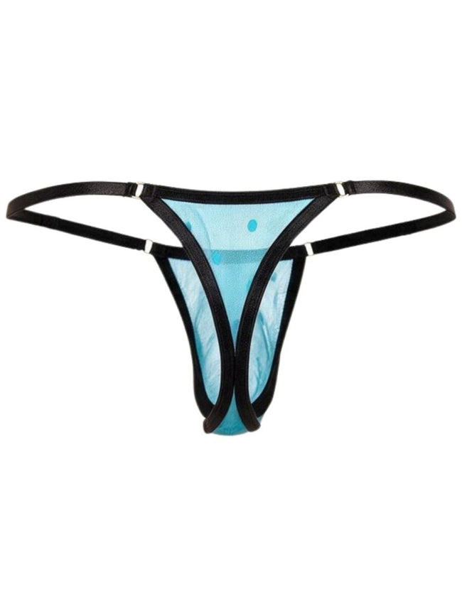CandyMan 95016 Men's Underwear Sexy Mesh Thongs Color Turquoise