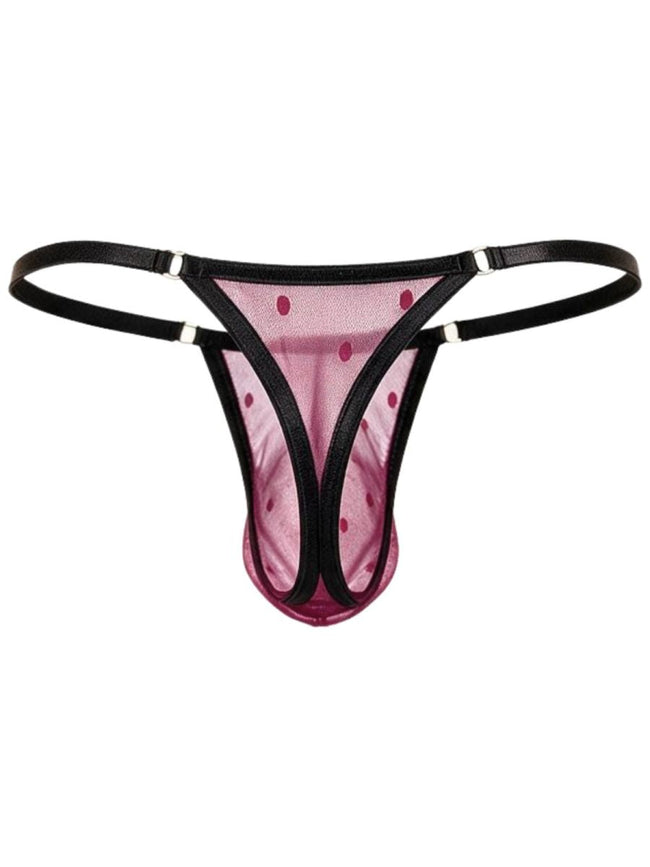 CandyMan 95016 Men's Underwear Sexy Mesh Thongs Color Wine