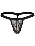 CandyMan 95017 Men's Underwear Mesh Thongs Color Black