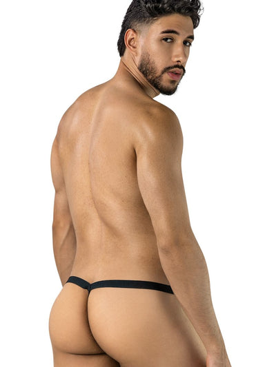 CandyMan 95017 Men's Underwear Mesh Thongs Color Black