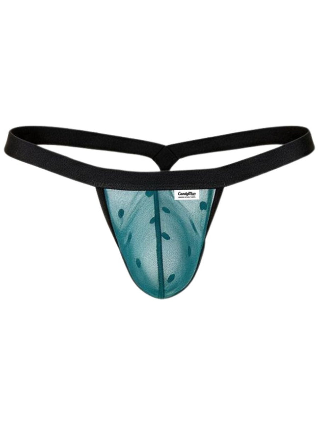 CandyMan 95017 Men's Underwear Mesh Thongs Color Emerald