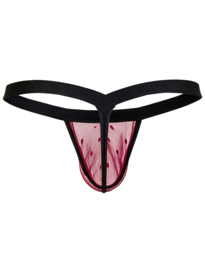 CandyMan 95017 Men's Underwear Mesh Thongs Color Wine