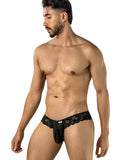 CandyMan 95019 Men's Underwear Elegant Lace Thongs Color Black