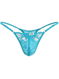CandyMan 95020 Men's Underwear Sensual Lace Thongs Color Turquoise