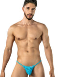 CandyMan 95020 Men's Underwear Sensual Lace Thongs Color Turquoise