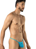 CandyMan 95020 Men's Underwear Sensual Lace Thongs Color Turquoise