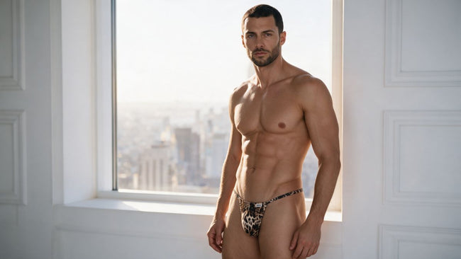 CandyMan 9586 Men's Underwear Mini G-String Color Animal Print