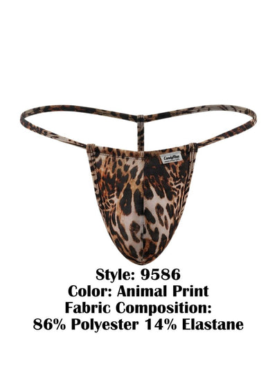 CandyMan 9586 Men's Underwear Mini G-String Color Animal Print