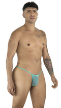 CandyMan 9586 G-String Color Aqua Mesh