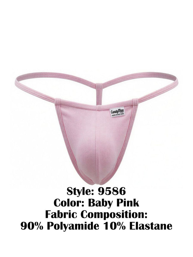 CandyMan 9586 Men's Underwear Mini G-String Color Baby Pink