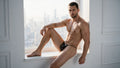 CandyMan 9586 Men's Underwear Mini G-String Color Black Lace