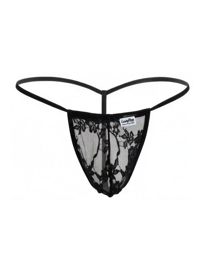 CandyMan 9586 Men's Underwear Mini G-String Color Black Lace