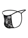 CandyMan 9586 Men's Underwear Mini G-String Color Black Lace