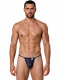 CandyMan 9586 Men's Underwear Mini G-String Color Dark Blue Mesh