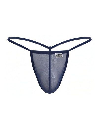 CandyMan 9586 G-String Color Dark Blue Mesh