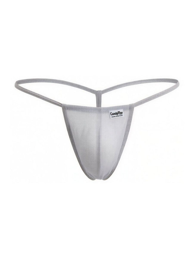CandyMan 9586 G-String Color Gray Mesh