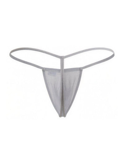 CandyMan 9586 G-String Color Gray Mesh