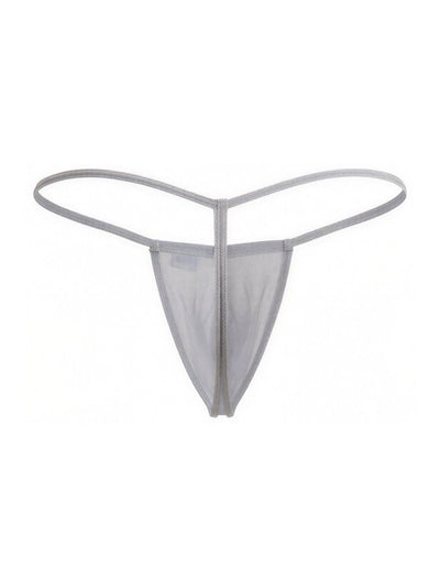 CandyMan 9586 Men's Underwear Mini G-String Color Gray Mesh