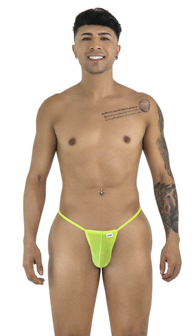CandyMan 9586 G-String Color Hot Green Mesh