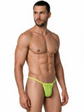 CandyMan 9586 Men's Underwear Mini G-String Color Hot Green Mesh