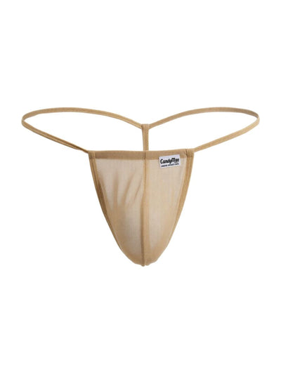 CandyMan 9586 Men's Underwear Mini G-String Color Mocca Mesh