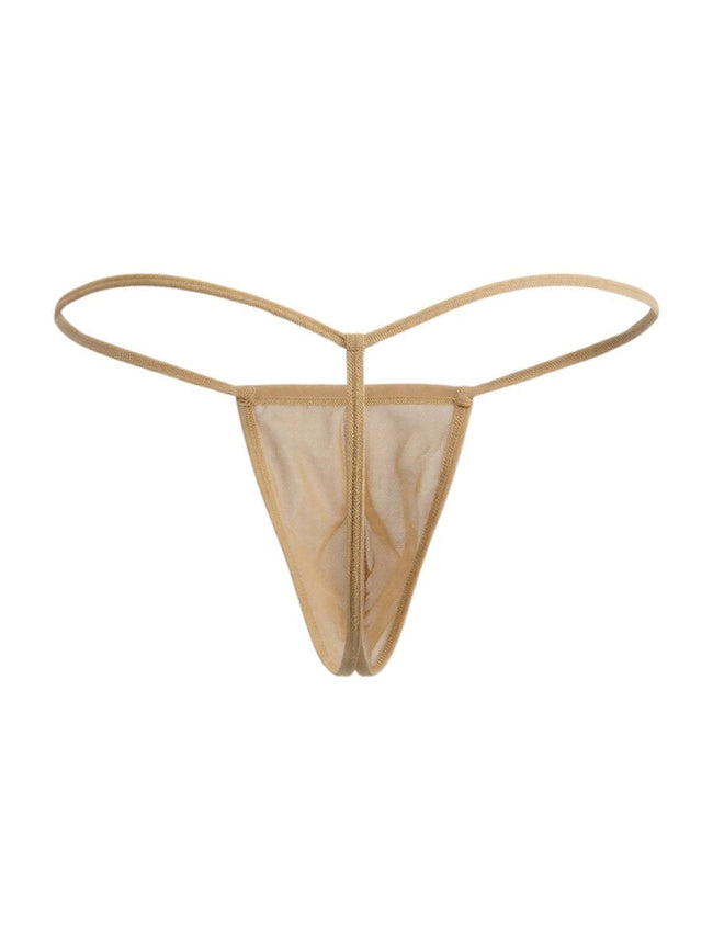CandyMan 9586 Men's Underwear Mini G-String Color Mocca Mesh