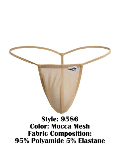 CandyMan 9586 G-String Color Mocca Mesh