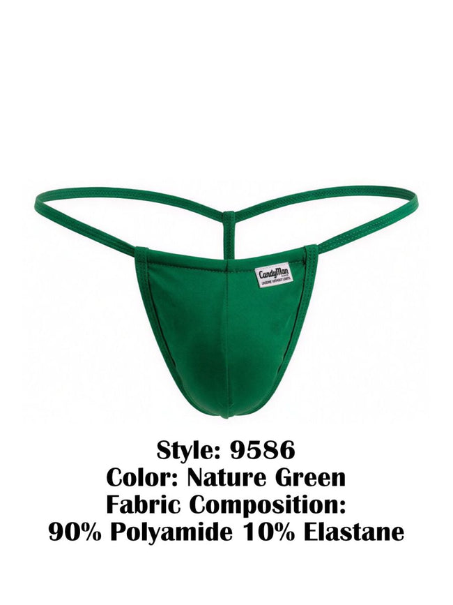 CandyMan 9586 Men's Underwear Mini G-String Color Nature Green