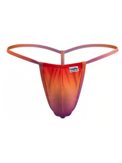 CandyMan 9586 Men's Underwear Mini G-String Color Orange Print